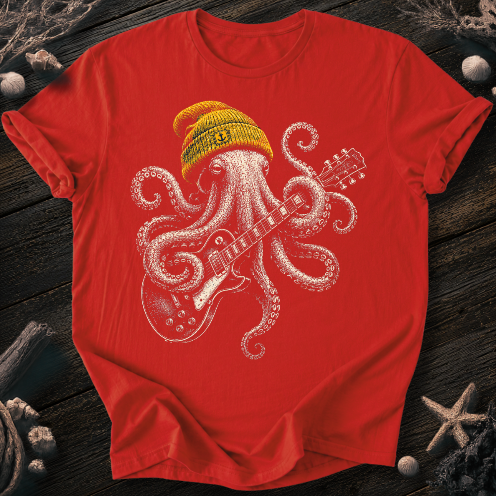 Rock Star Octopus T-Shirt