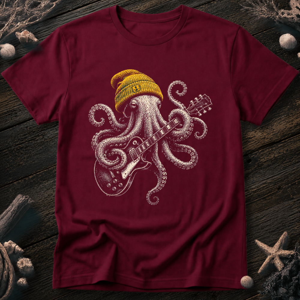 Rock Star Octopus T-Shirt