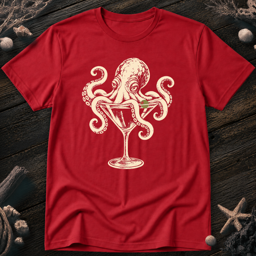 Octopus Martini T-Shirt