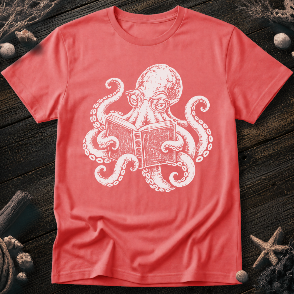 Reading Octopus T-Shirt