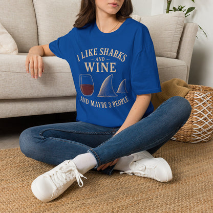 I Like Sharks and Wine T-Shirt