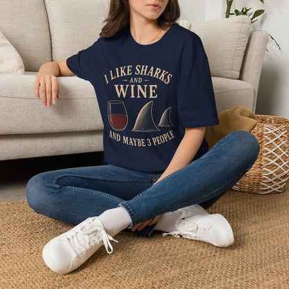 I Like Sharks and Wine T-Shirt