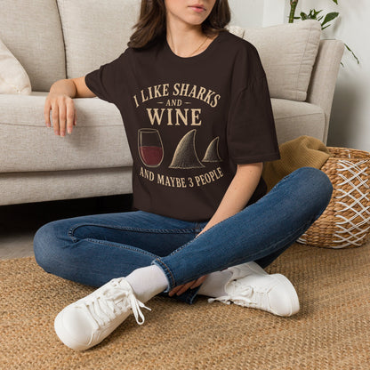 I Like Sharks and Wine T-Shirt