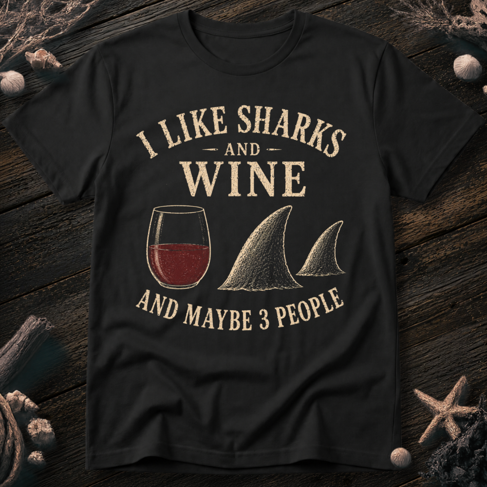 I Like Sharks and Wine T-Shirt