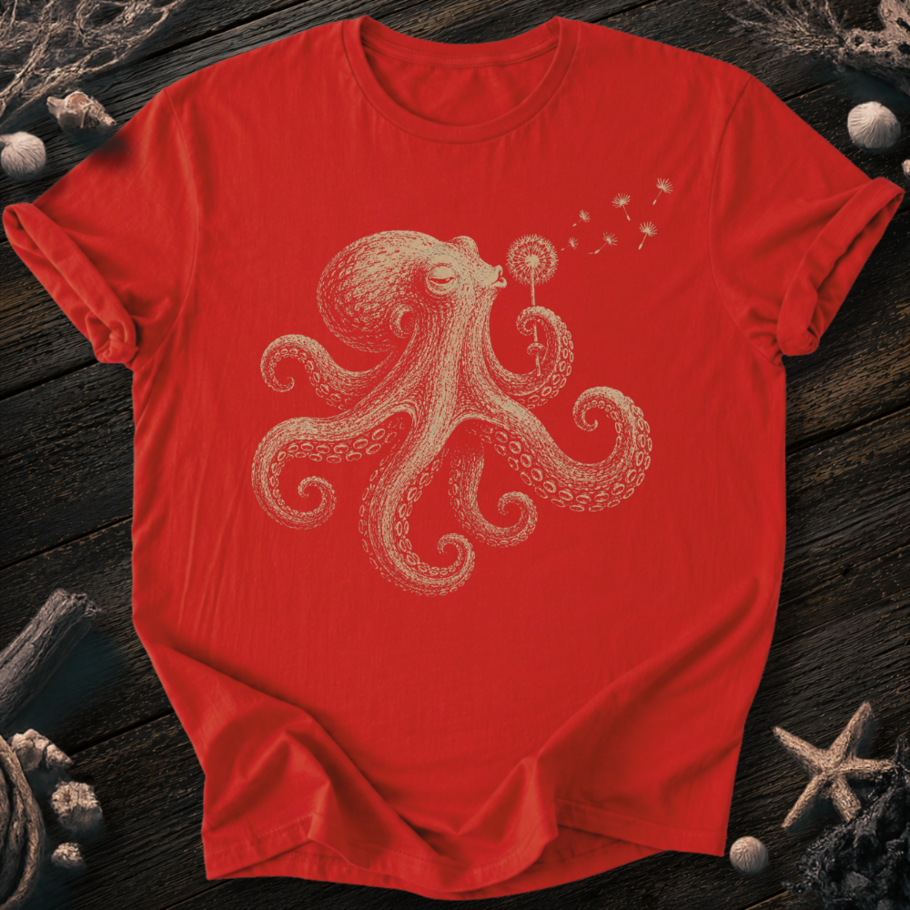 Octopus Blowing Wishes T-Shirt