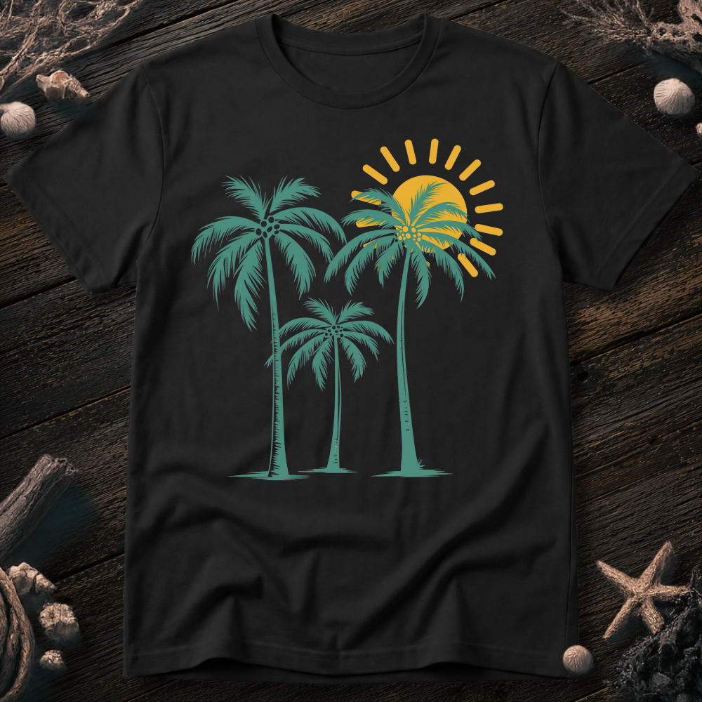 Palm Trees Sunrise T-Shirt