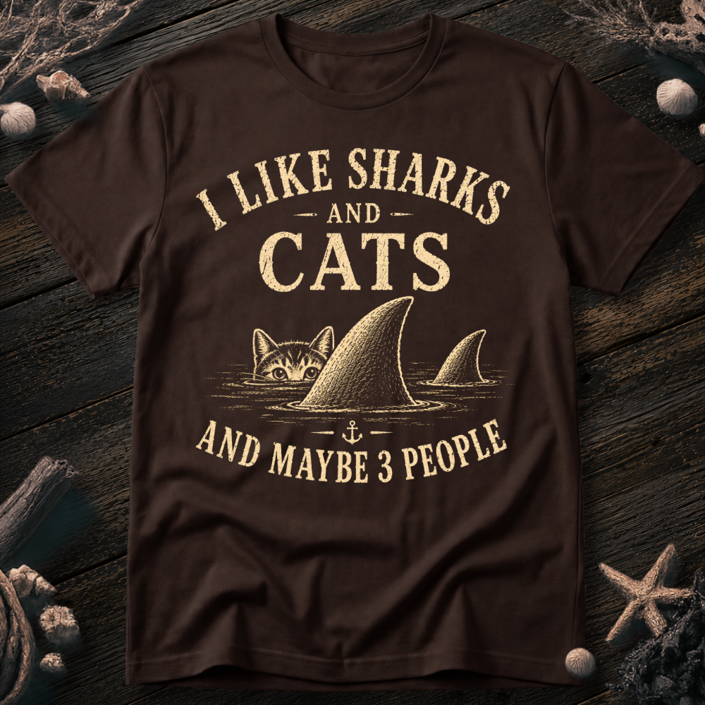 I Like Sharks and Cats T-Shirt