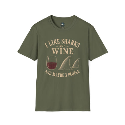 I Like Sharks and Wine T-Shirt