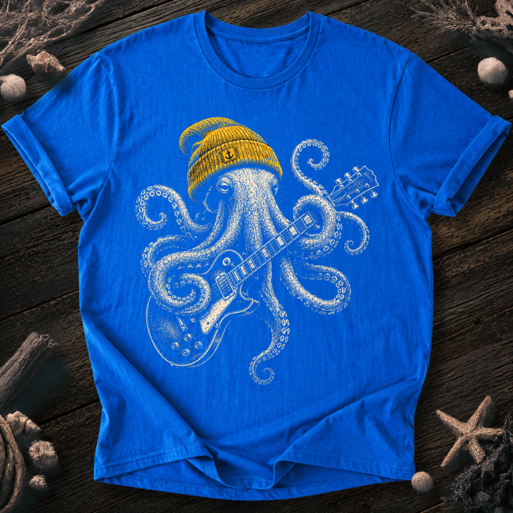 Rock Star Octopus T-Shirt