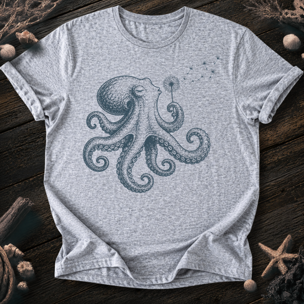 Octopus Blowing Wishes T-Shirt