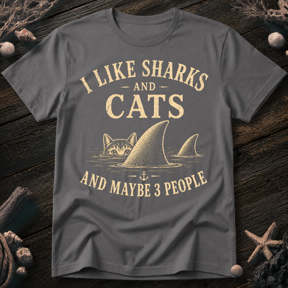 I Like Sharks and Cats T-Shirt