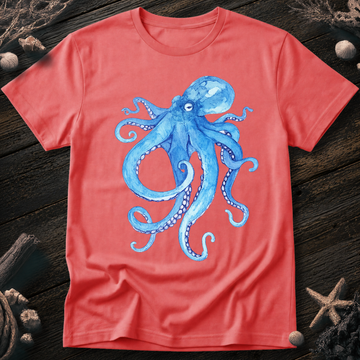 Octopus Acuarel T-Shirt