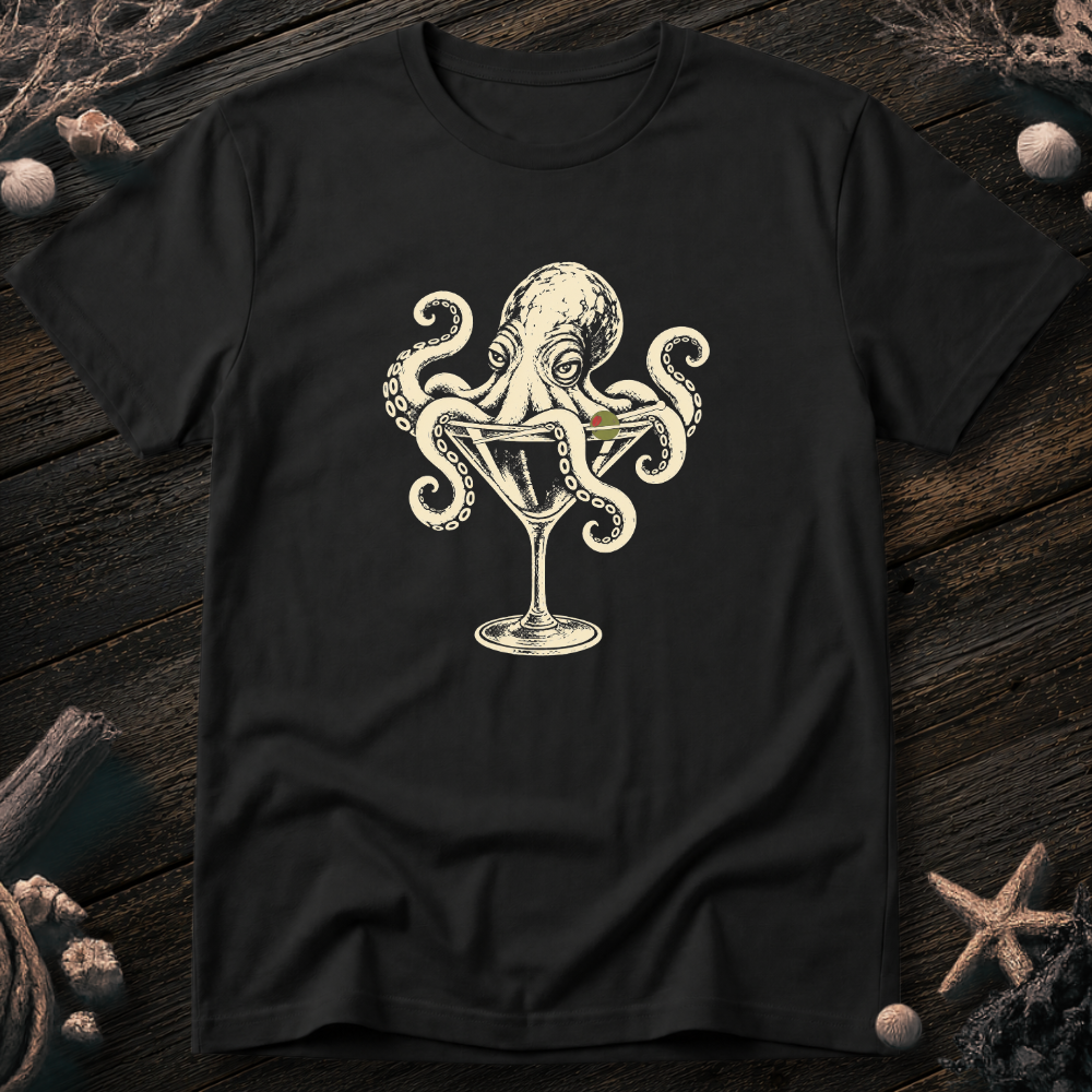 Octopus Martini T-Shirt