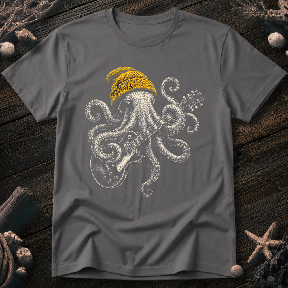 Rock Star Octopus T-Shirt