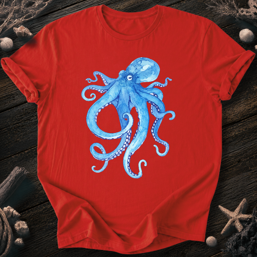 Octopús Acuarel T-Shirt