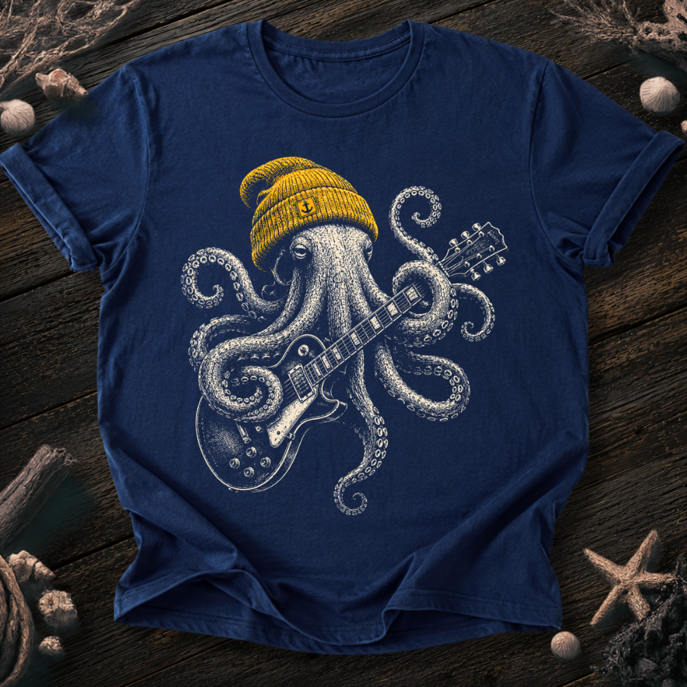 Rock Star Octopus T-Shirt