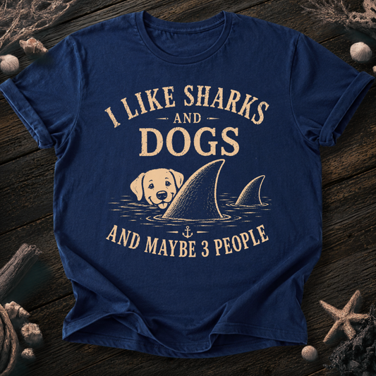 I Like Sharks and Dogs T-Shirt