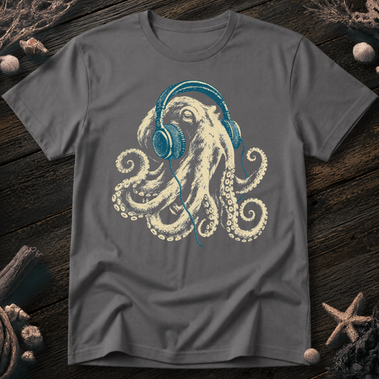 Octopus with Headphones T-Shirt