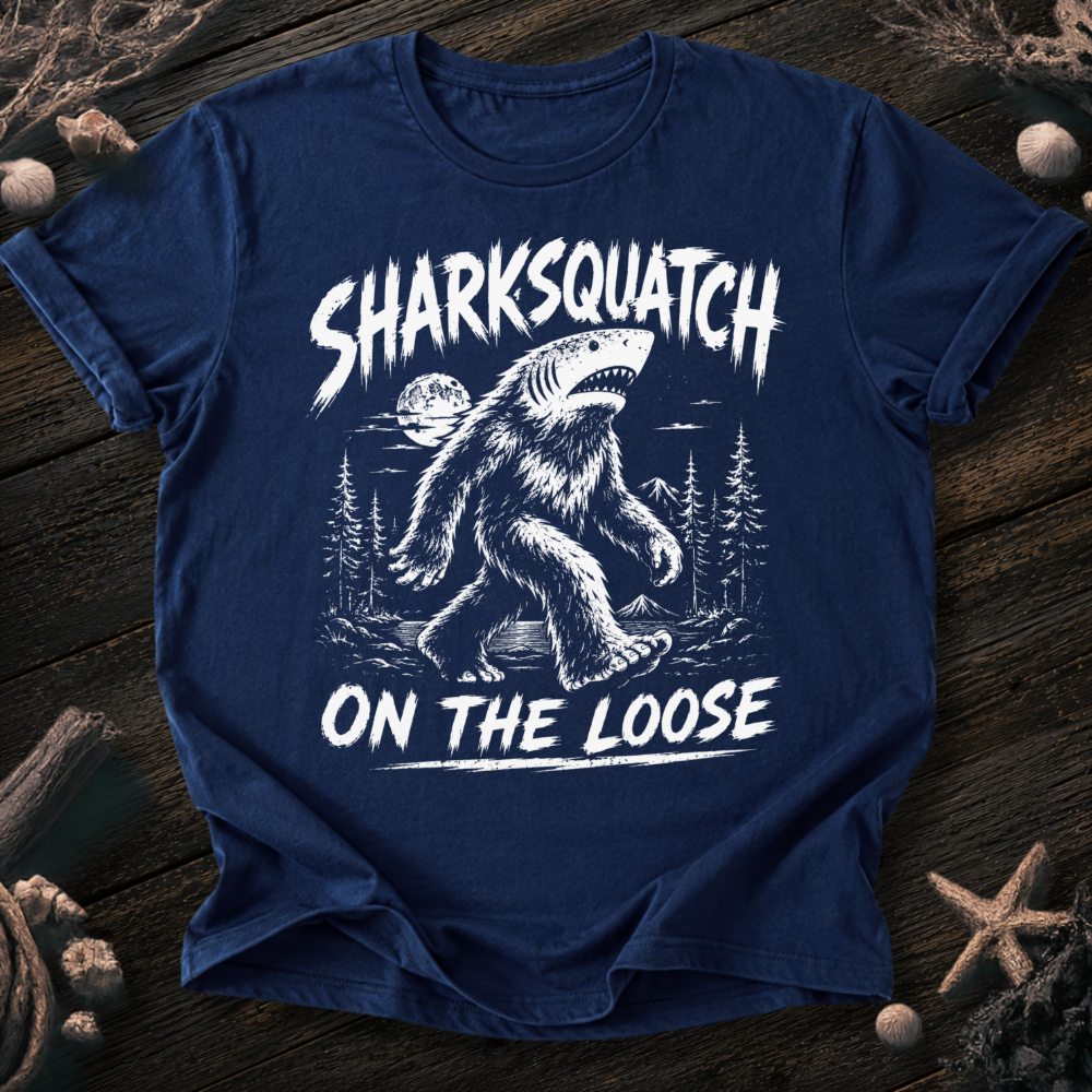 Sharksquatch On The Loose T-Shirt