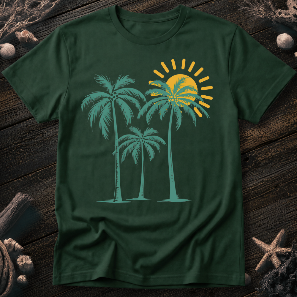 Palm Trees Sunrise T-Shirt
