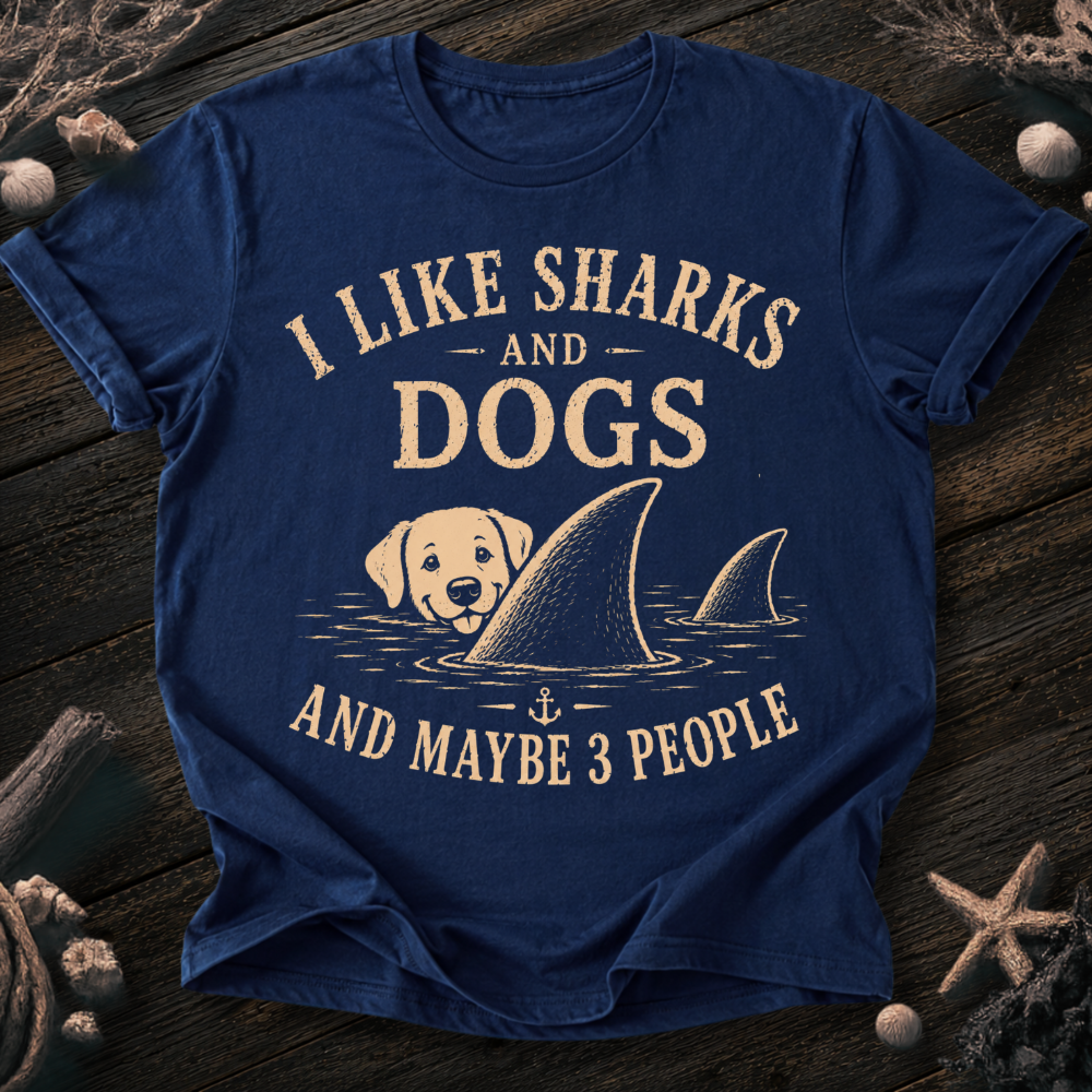 I Like Sharks and Dogs T-Shirt