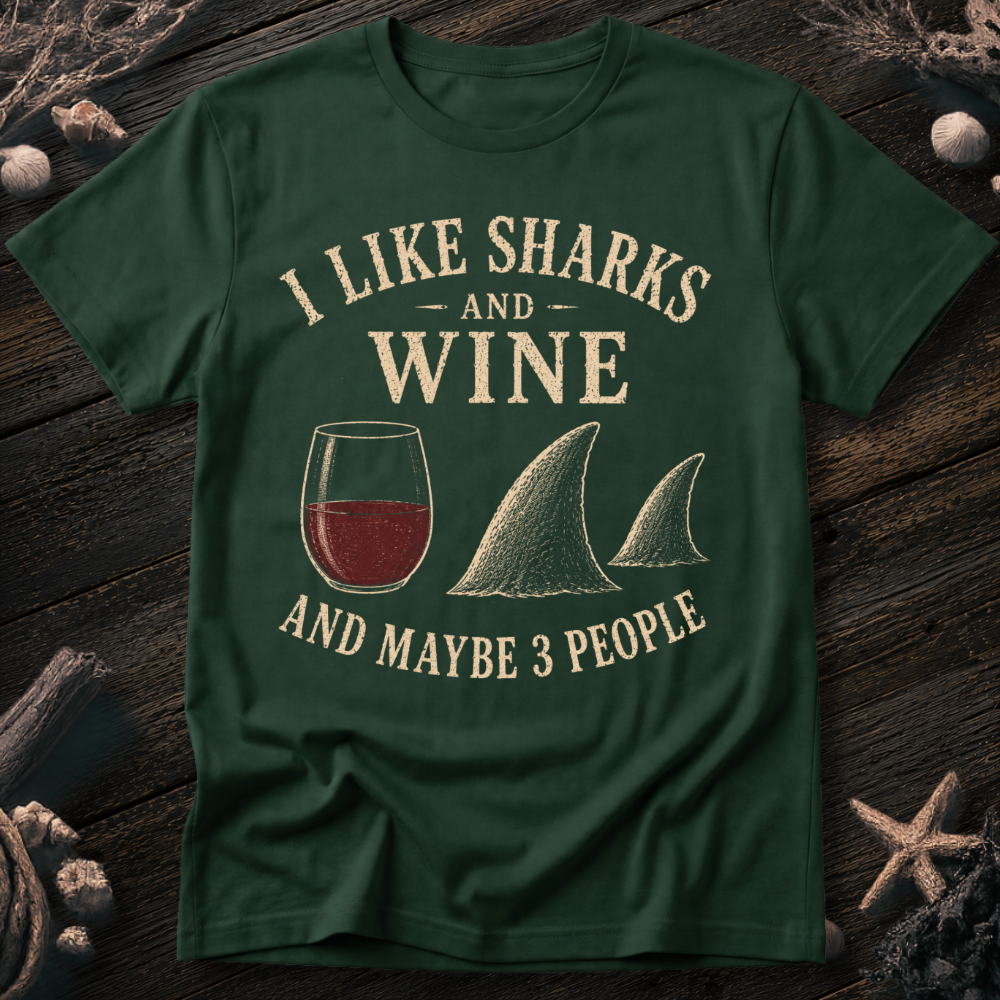 I Like Sharks and Wine T-Shirt