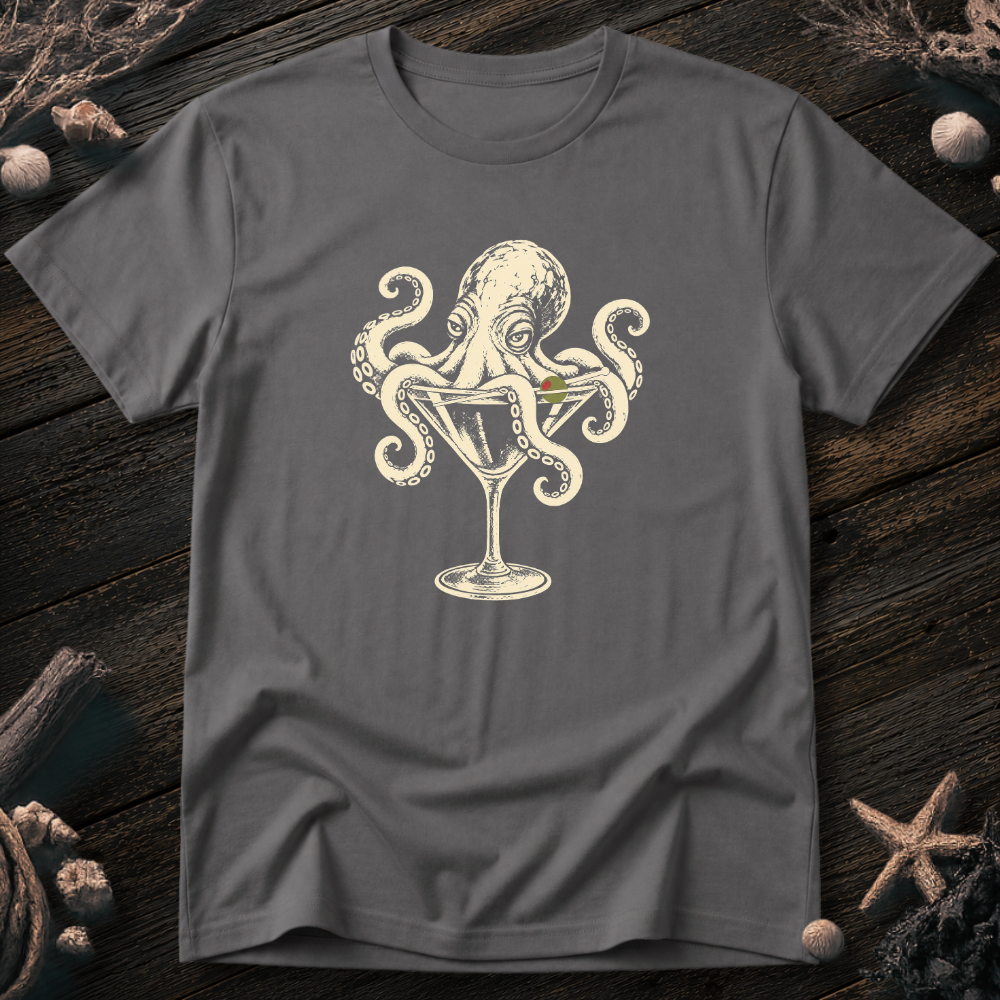 Octopus Martini T-Shirt