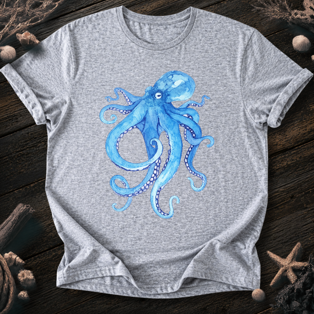 Octopús Acuarel T-Shirt