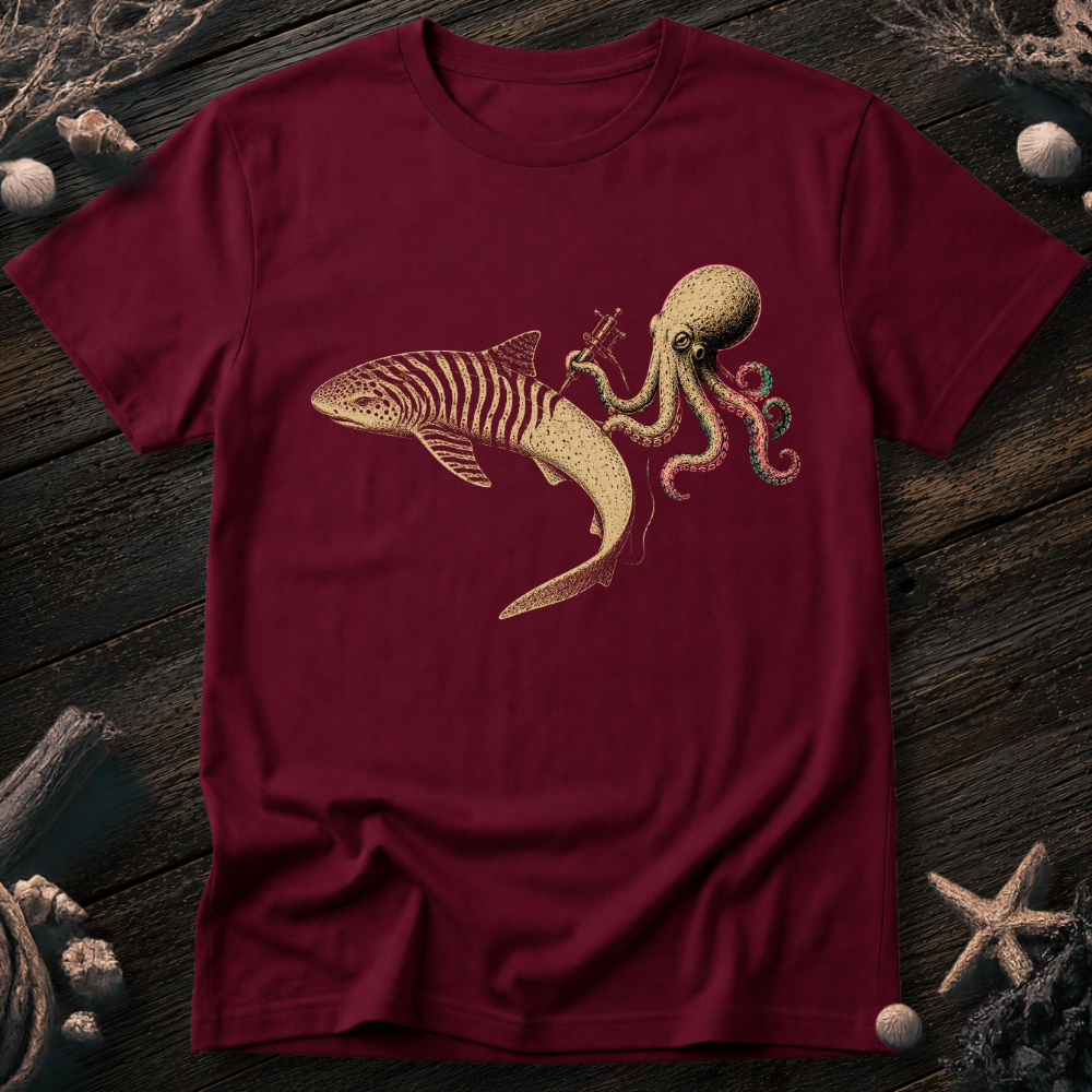 Shark Zebra Tattoo T-Shirt