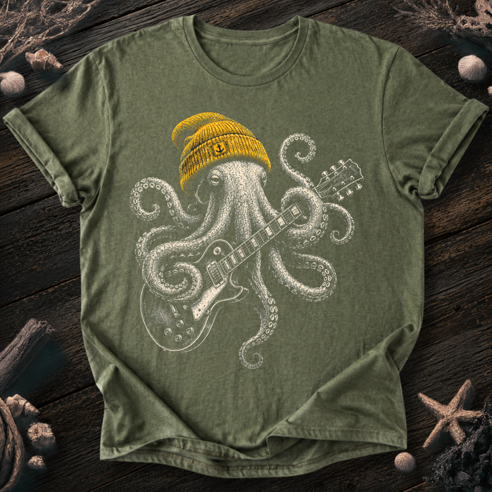 Rock Star Octopus T-Shirt