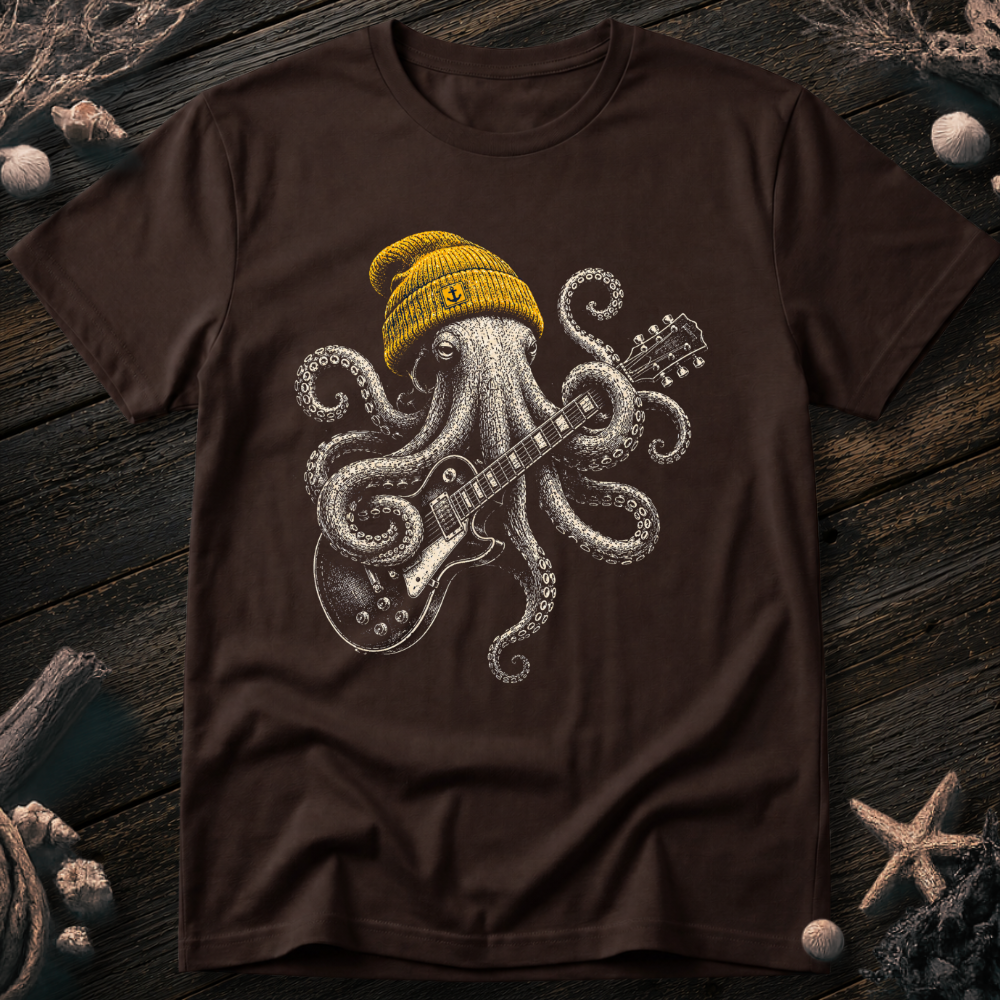 Rock Star Octopus T-Shirt