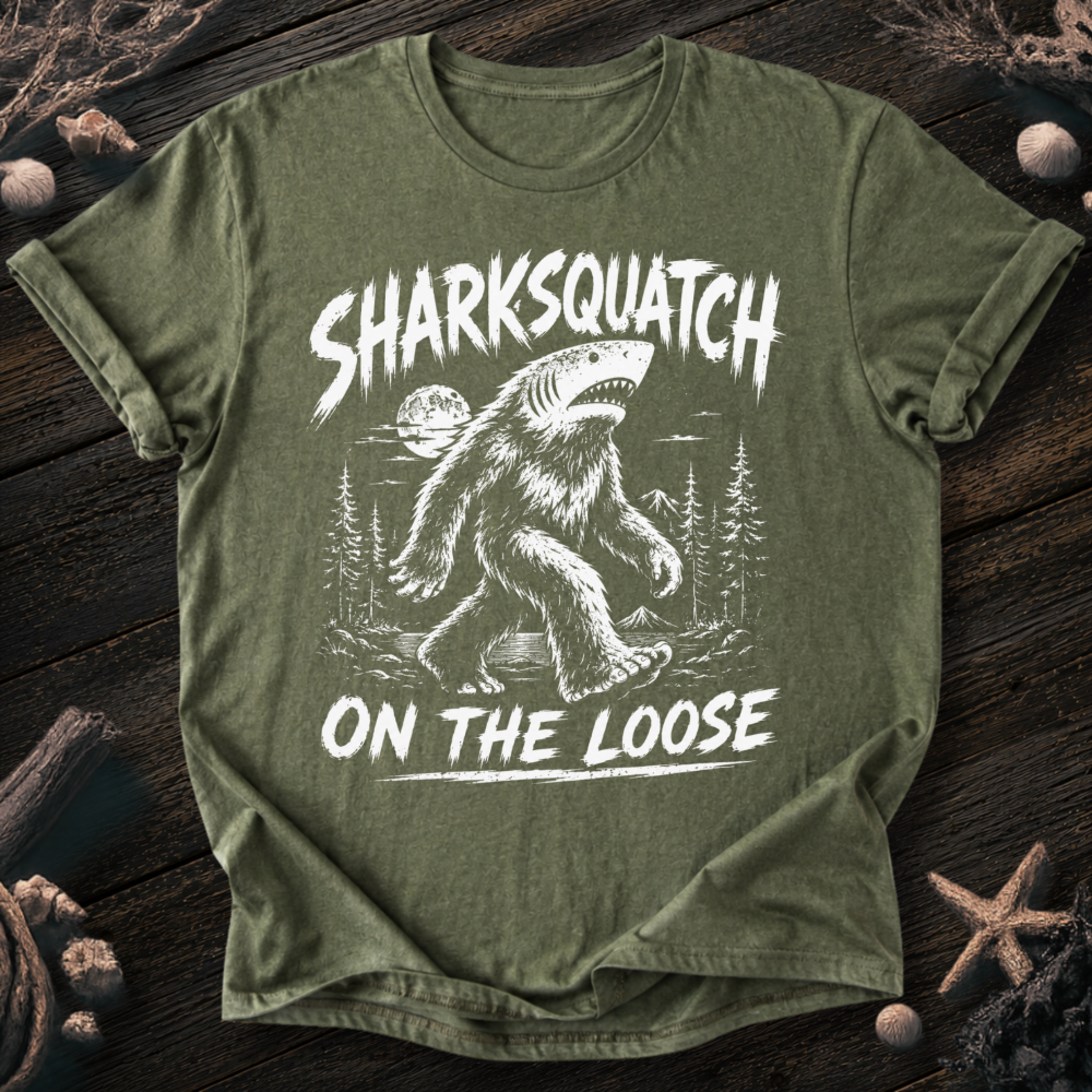 Sharksquatch On The Loose T-Shirt