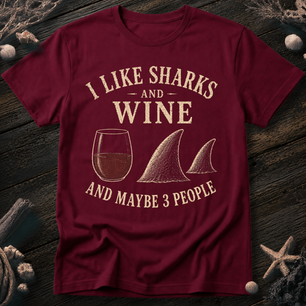 I Like Sharks and Wine T-Shirt