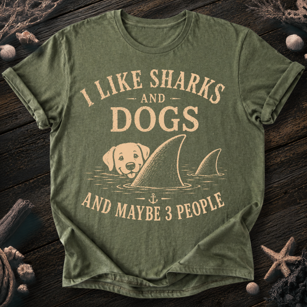 I Like Sharks and Dogs T-Shirt