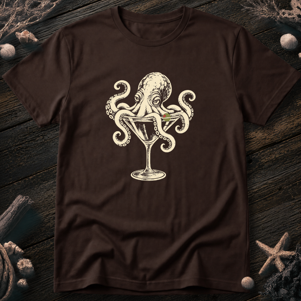 Octopus Martini T-Shirt