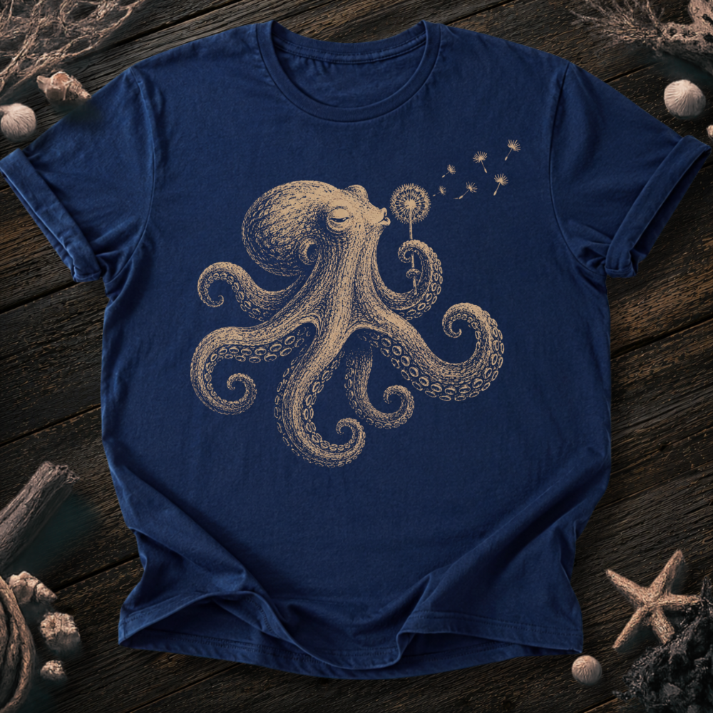 Octopus Blowing Wishes T-Shirt