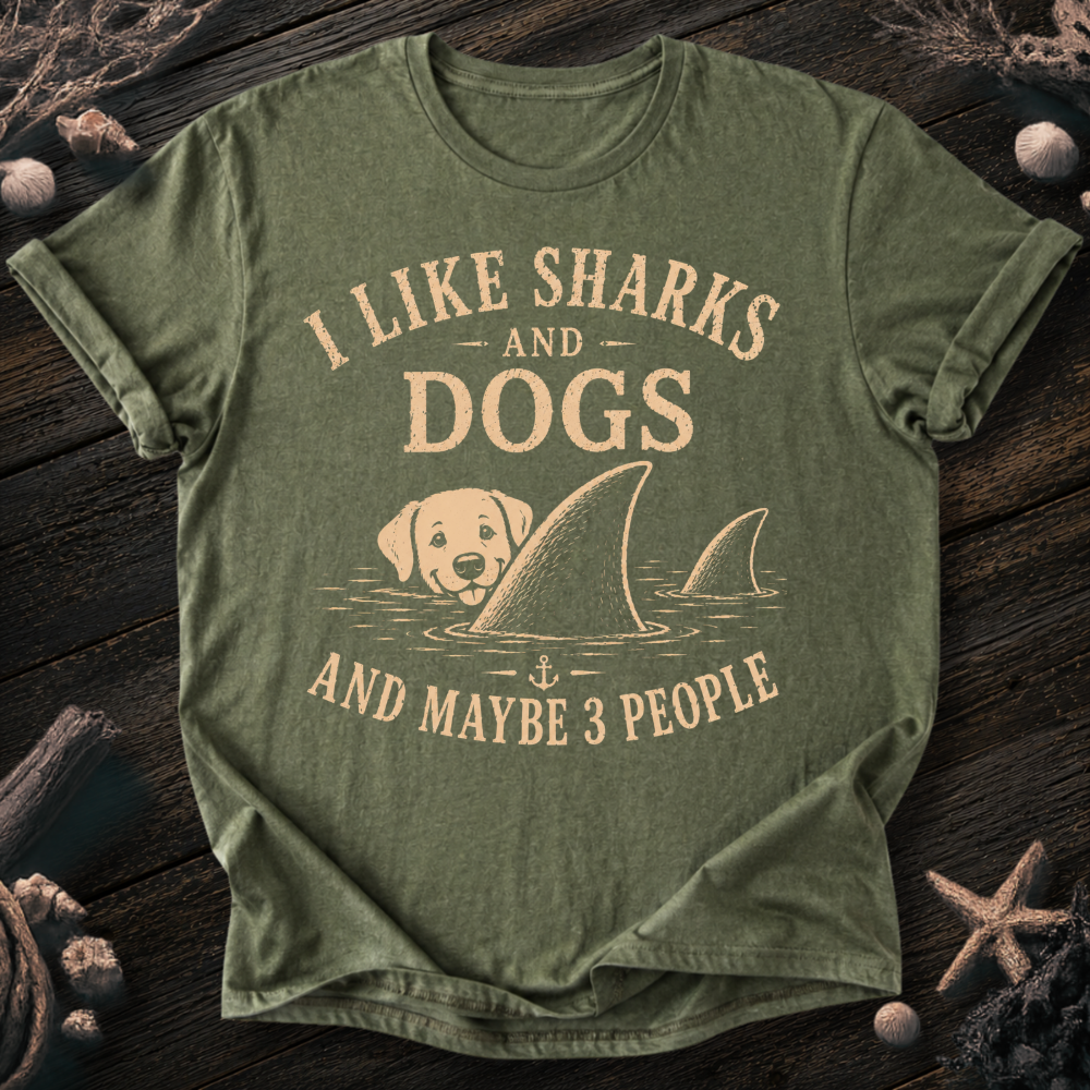 I Like Sharks and Dogs T-Shirt