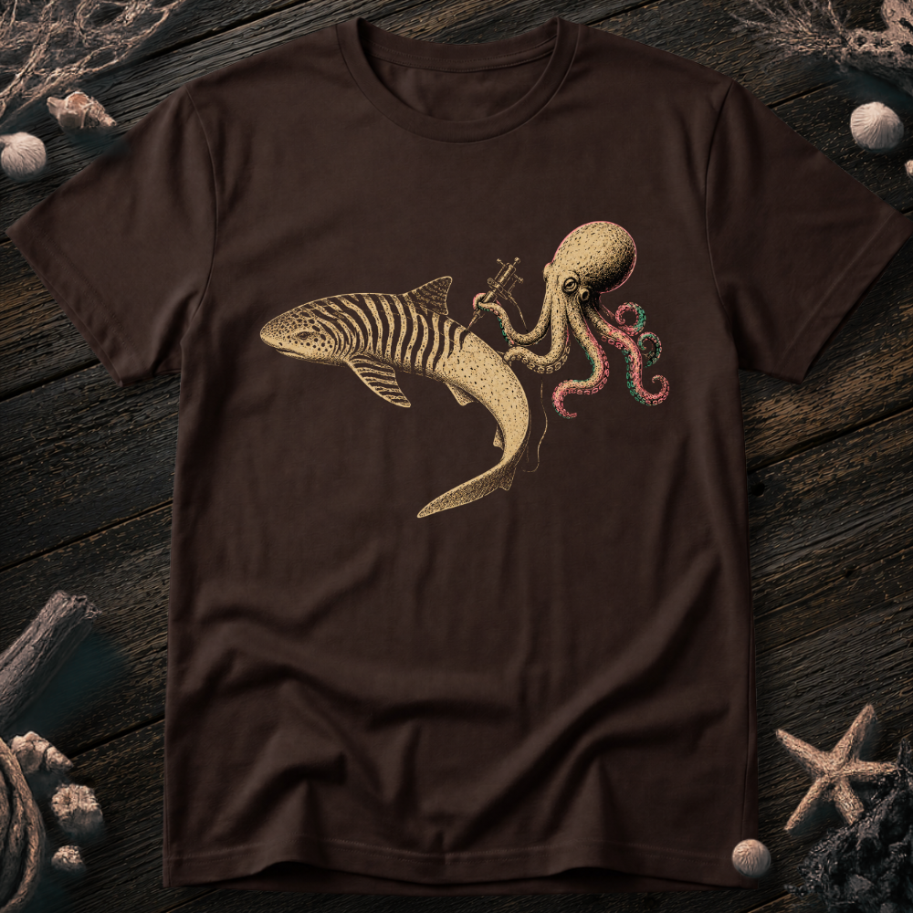 Shark Zebra Tattoo T-Shirt