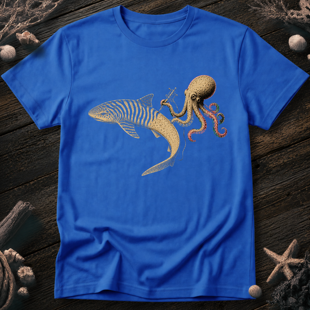 Shark Zebra Tattoo T-Shirt