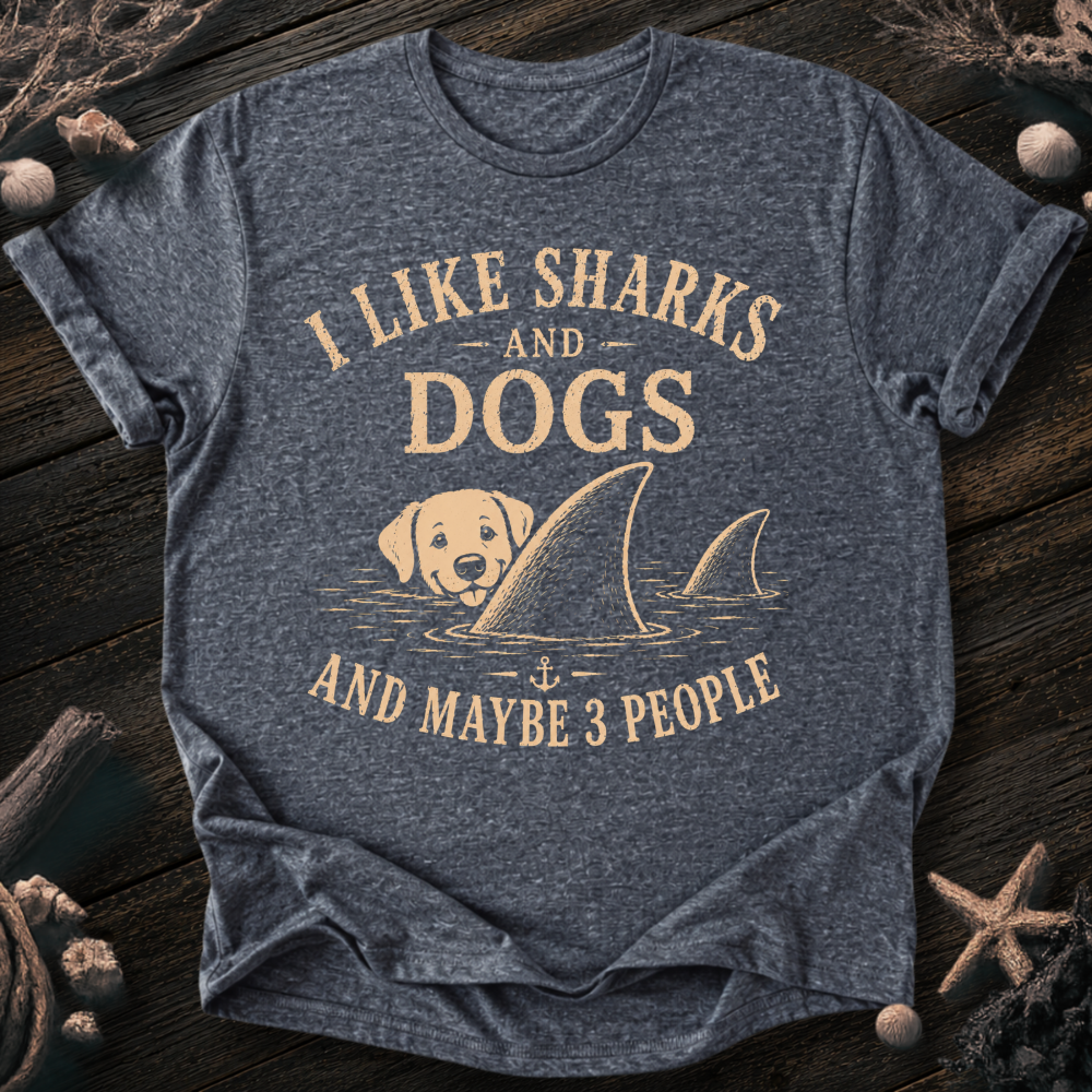 I Like Sharks and Dogs T-Shirt