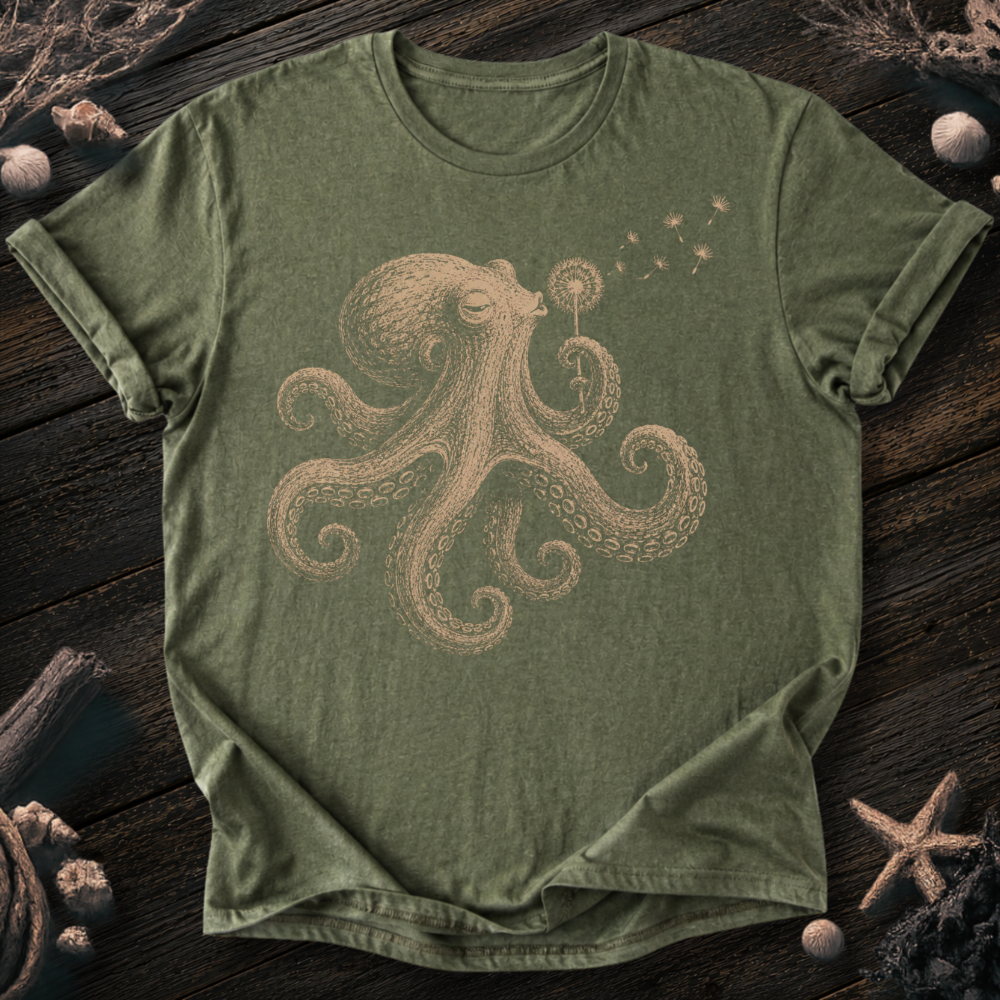 Octopus Blowing Wishes T-Shirt