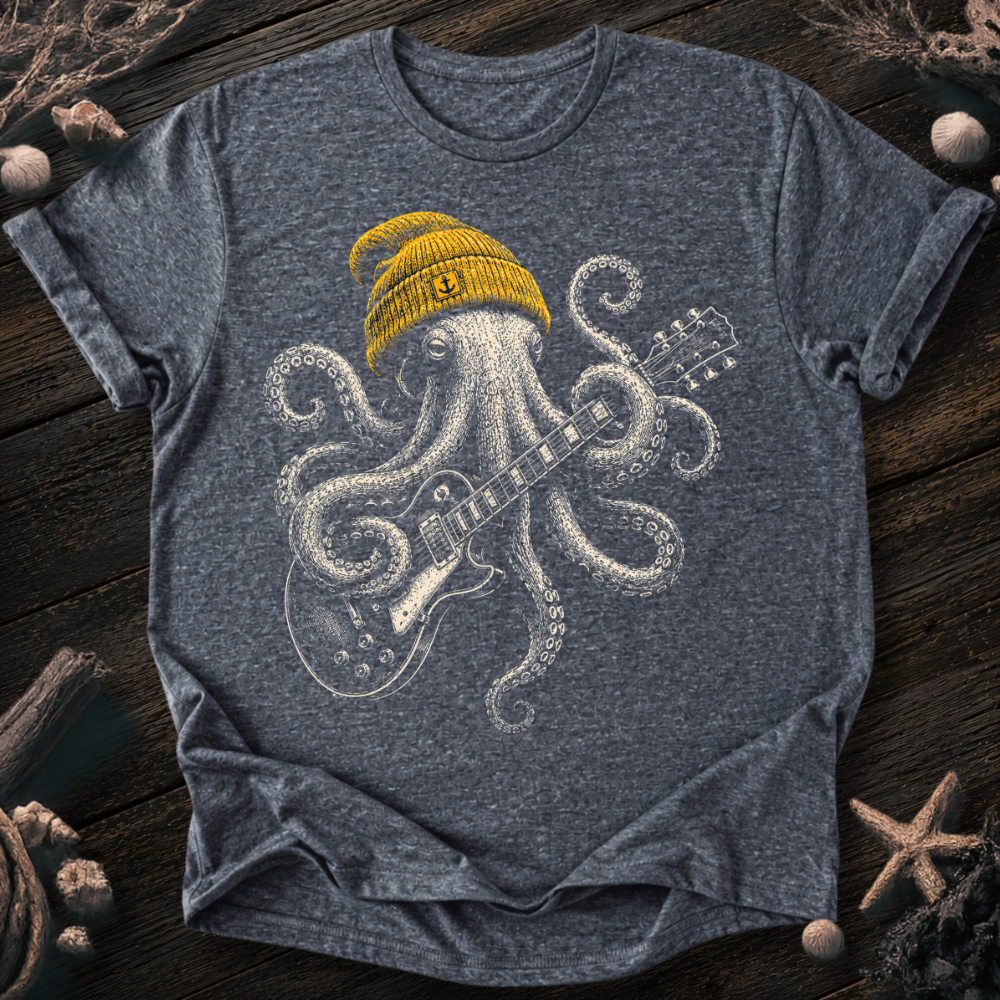 Rock Star Octopus T-Shirt