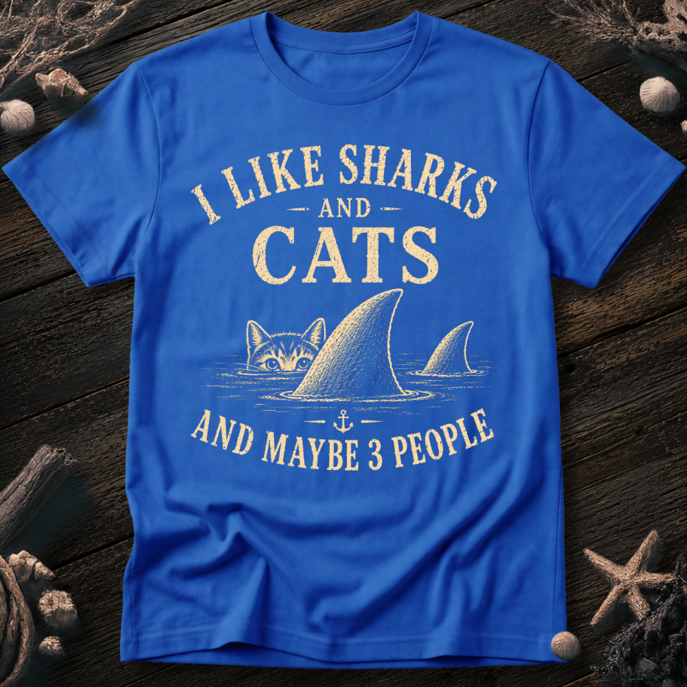 I Like Sharks and Cats T-Shirt