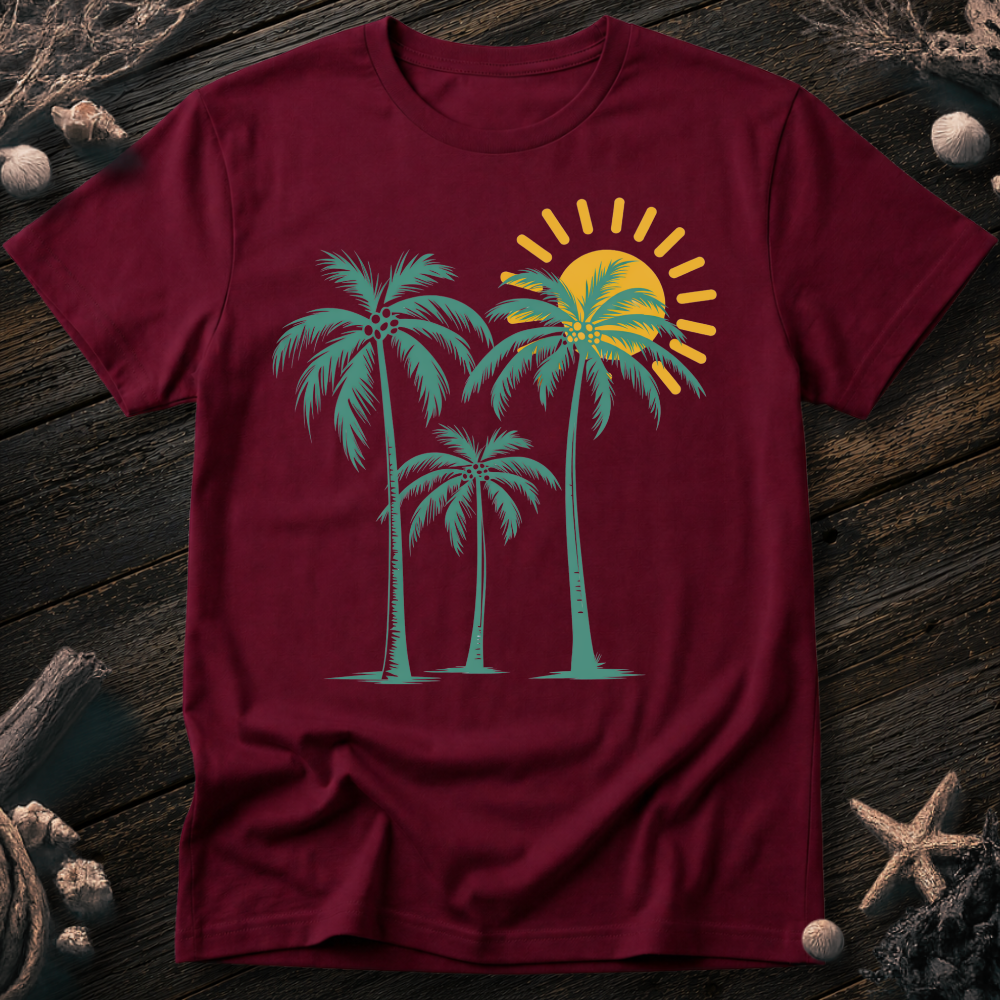Palm Trees Sunrise T-Shirt