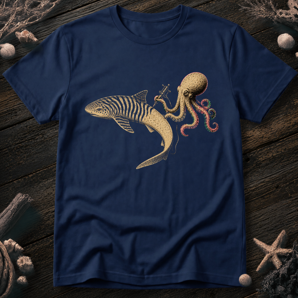 Shark Zebra Tattoo T-Shirt