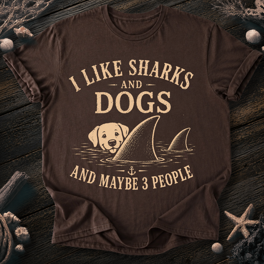 I Like Sharks and Dogs T-Shirt