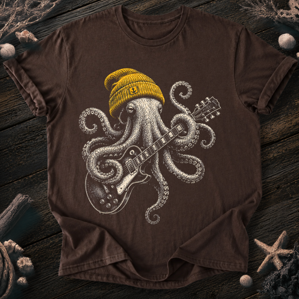 Rock Star Octopus T-Shirt