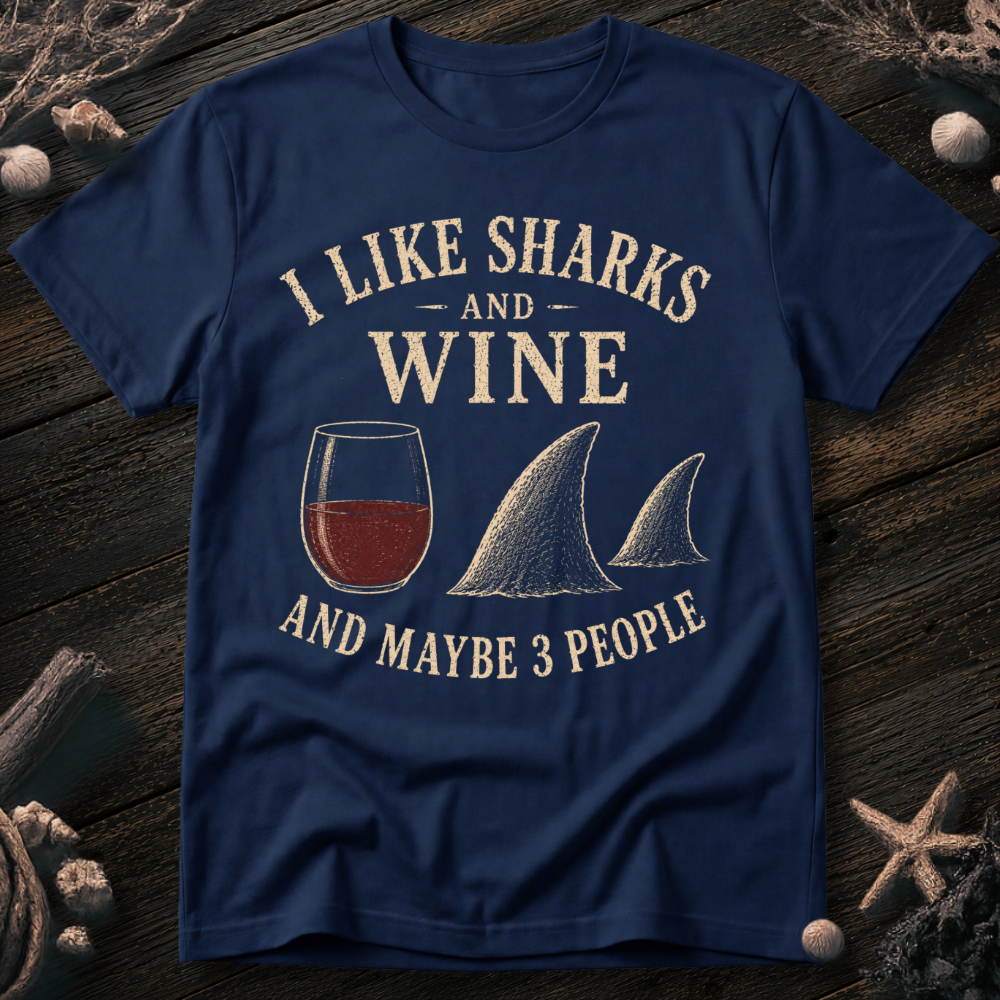 I Like Sharks and Wine T-Shirt