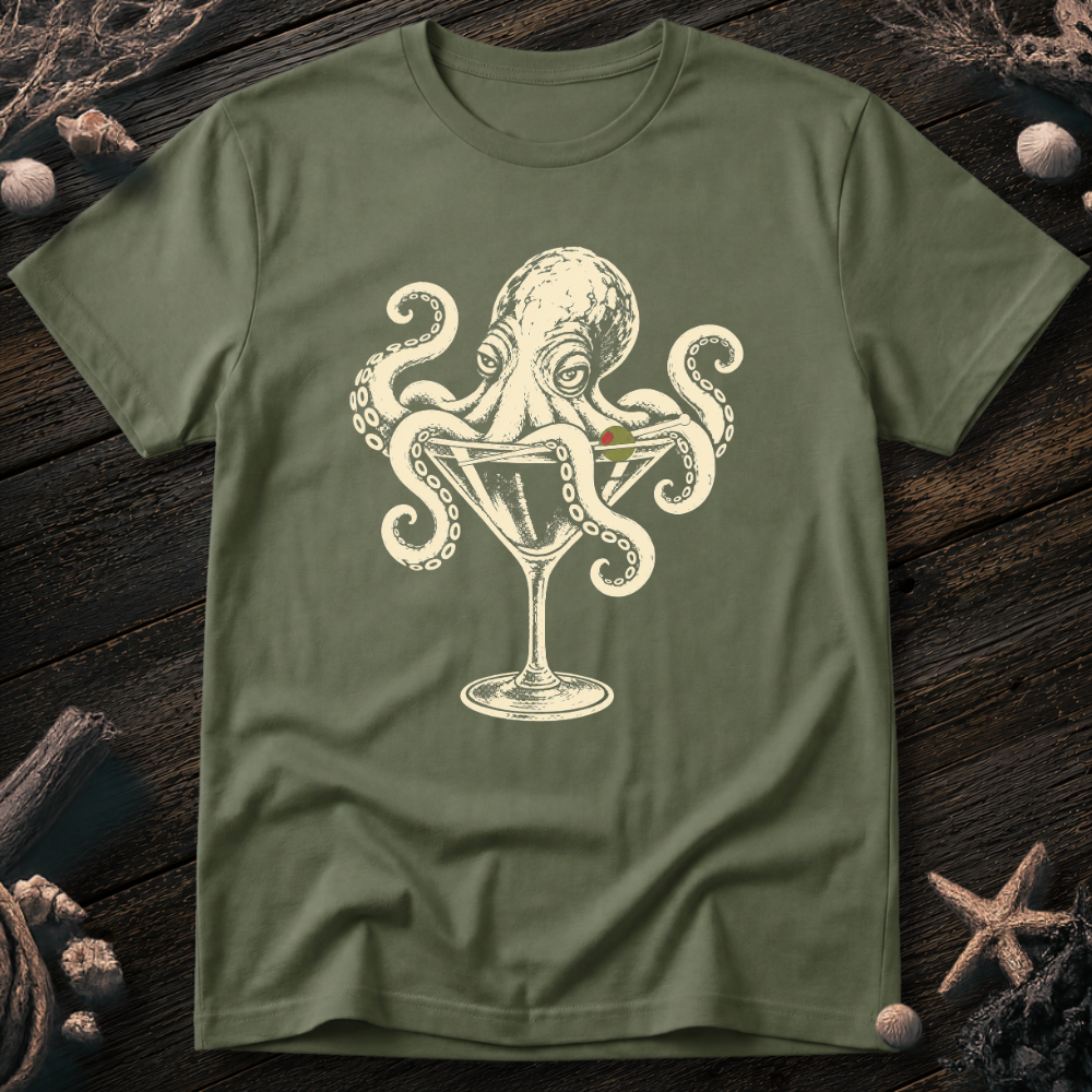 Octopus Martini T-Shirt