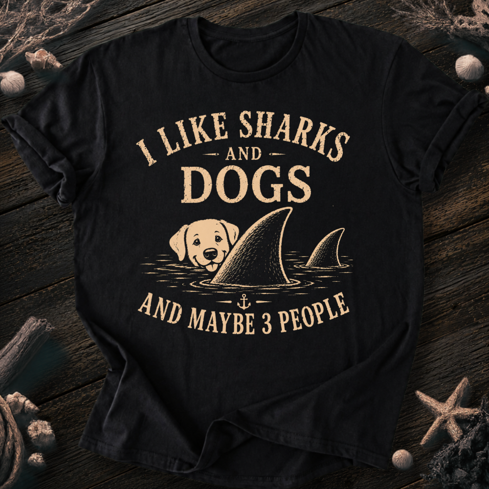 I Like Sharks and Dogs T-Shirt